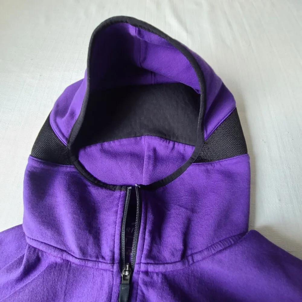 Nike Washington Huskies Hoodie Mens XXL Dri-FIT Purple Full Zip #87 NCAA